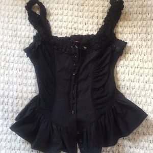 Betsey Johnson corset blouse